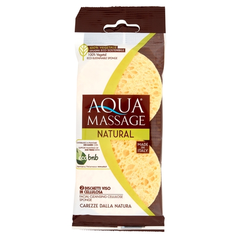 Aquamassage Natural Dischetti Viso in Cellulosa 2 pz
